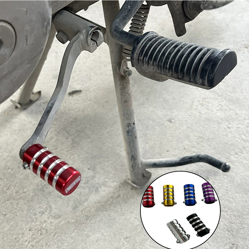 Motorcycle Gear Pedal - 1 個ユニバーサルオートバイギアシフトシフターレバーフットパッドペダルゴムカバーモトスタートフットペグパッドオートバイアクセサリー