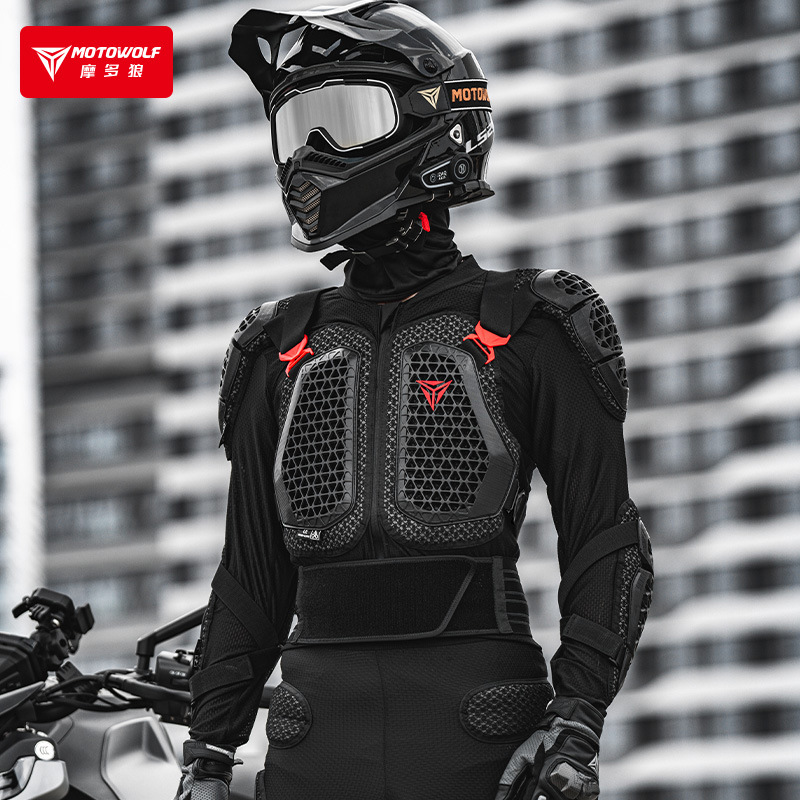 Gearx Motorcycle Jacket - モトウルフ オートバイ ボディアーマージャケット メンズ CE認証 ボディプロテクター