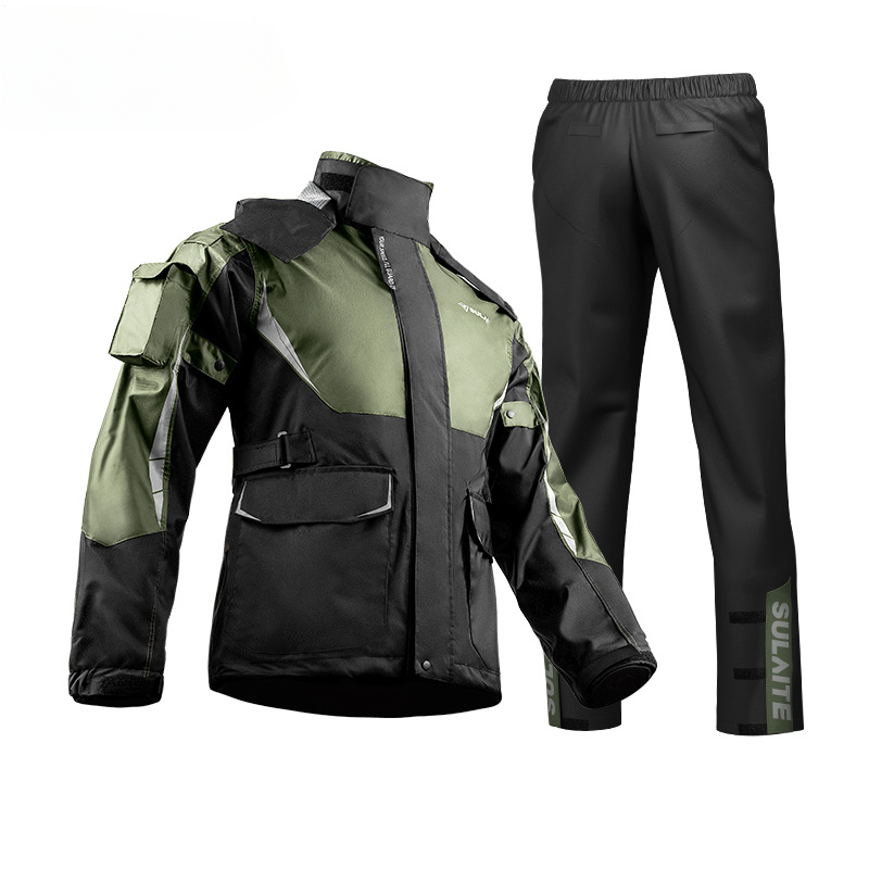 Gearx Motorcycle Jacket - 男性と女性のためのオートバイのライダーレインコート,レインコート,反射ライト,ライディングジャケット,パンツ