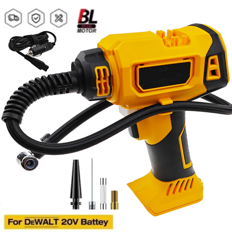 Tyre Pressure Gauge - DeWALT バッテリーエアコンプレッサー自動タイヤインフレーターコードレス電動ポンプ、デジタル圧力計付き車バイク用