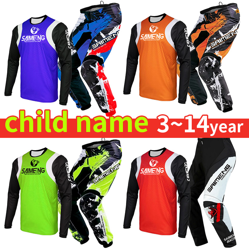 Motorcycle Gear For Kids - 2026年ニューモトクロスギアセット キッズ用 エンデューロクロスジャージパンツキット 男の子 女の子 レーシングスーツ