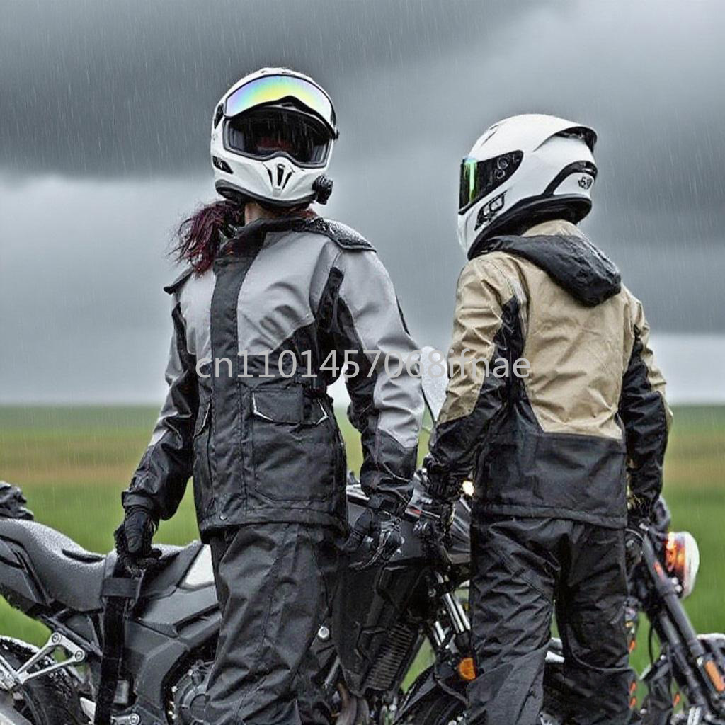 男性女性防水オートバイライダーレインコートスーツセット反射ラ - Gearx Motorcycle Jacket のレビューと価格