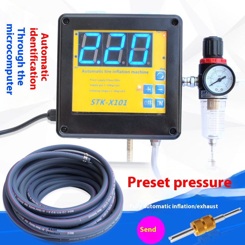 壁掛け式ゲージ付き全自動タイヤインフレーター、車のケア用タイ - Tyre Pressure Gauge のレビューと価格