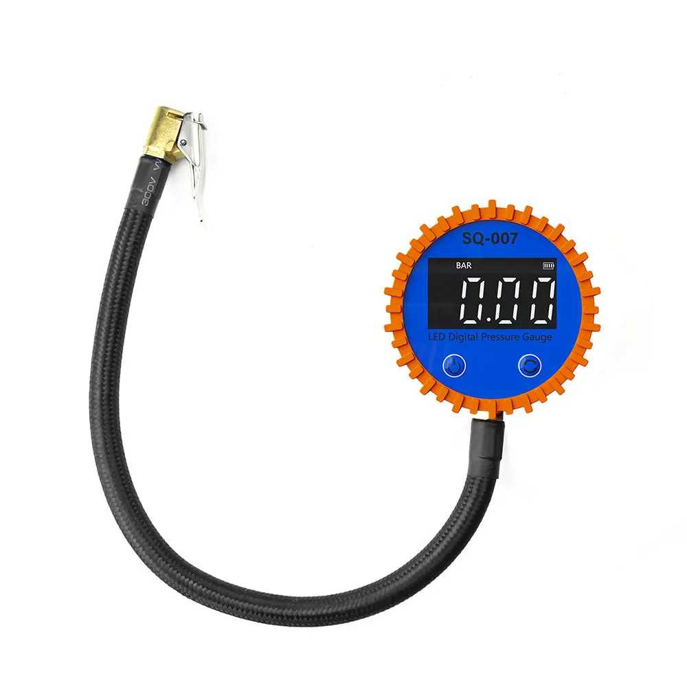 車オートバイ用0-255 PSIタイヤ空気圧計LEDデジタル - Tyre Pressure Gauge のレビューと価格