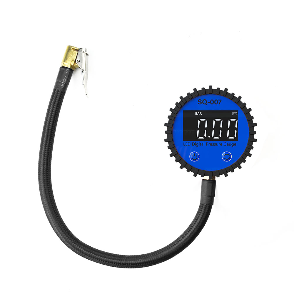 車オートバイ用0-255 PSIタイヤ空気圧計LEDデジタル - Tyre Pressure Gauge のレビューと価格