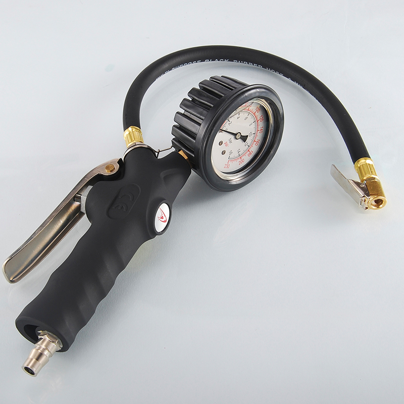 プロ仕様 ポータブル オイル式 タイヤインフレーター 圧力計 - Tyre Pressure Gauge のレビューと価格