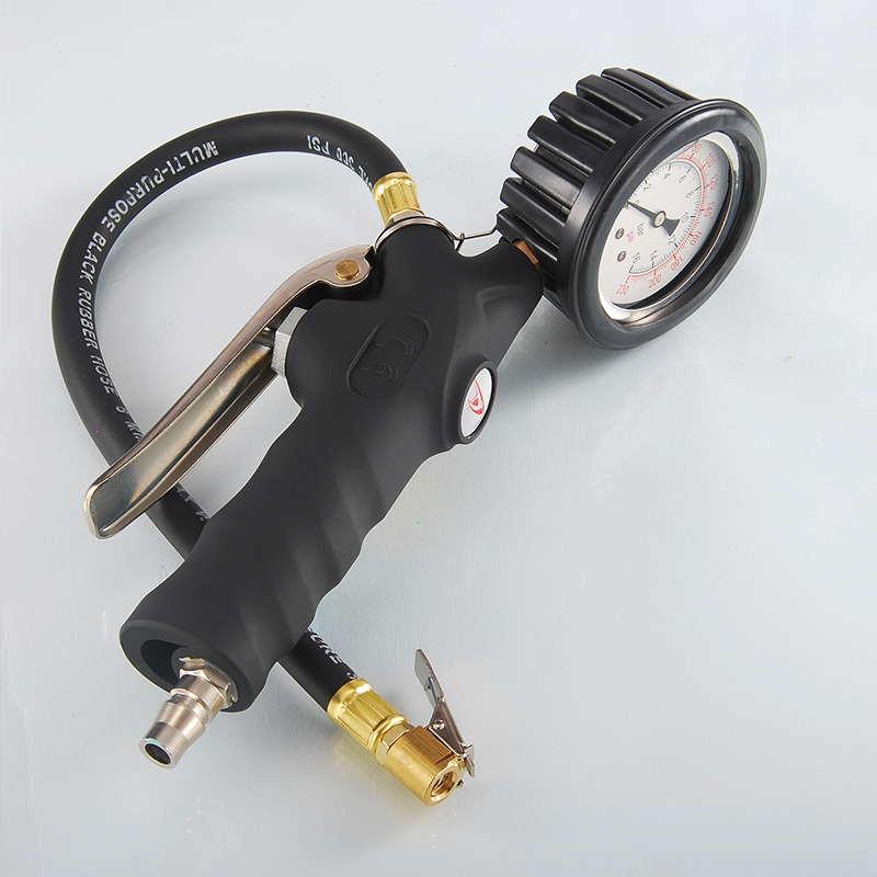 プロ仕様 ポータブル オイル式 タイヤインフレーター 圧力計 - Tyre Pressure Gauge のレビューと価格
