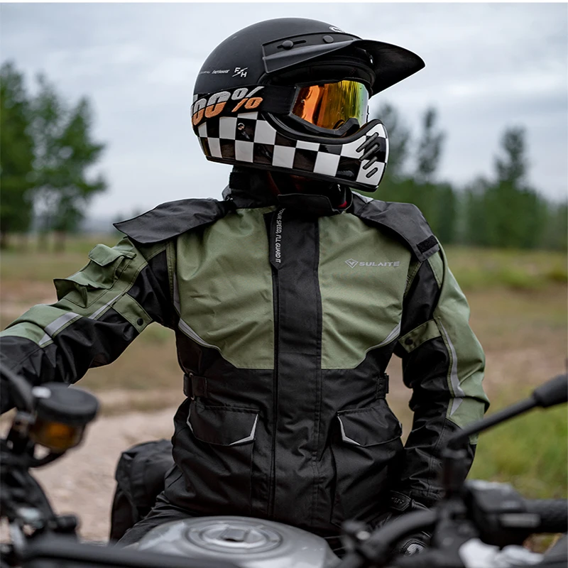 男性と女性のためのオートバイのライダーレインコート,レインコ - Gearx Motorcycle Jacket のレビューと価格
