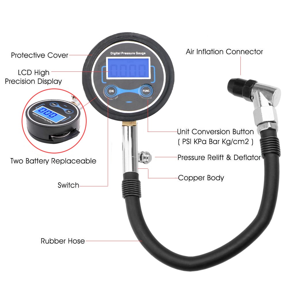 高精度車のオートバイの計,デジタル診断メーター,tpms,ユ - Tyre Pressure Gauge のレビューと価格