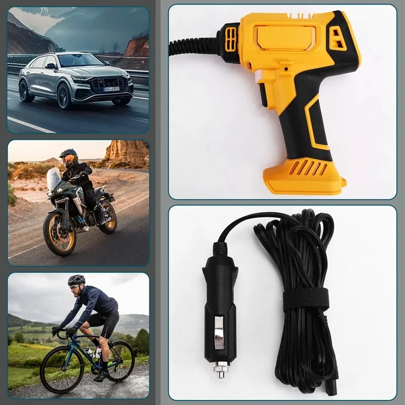 DeWALT バッテリーエアコンプレッサー自動タイヤインフレ - Tyre Pressure Gauge のレビューと価格