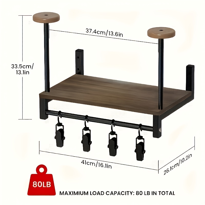 壁掛け式オートバイヘルメット＆ギアディスプレイラック（フック - Motorcycle Gear Display Rack のレビューと価格