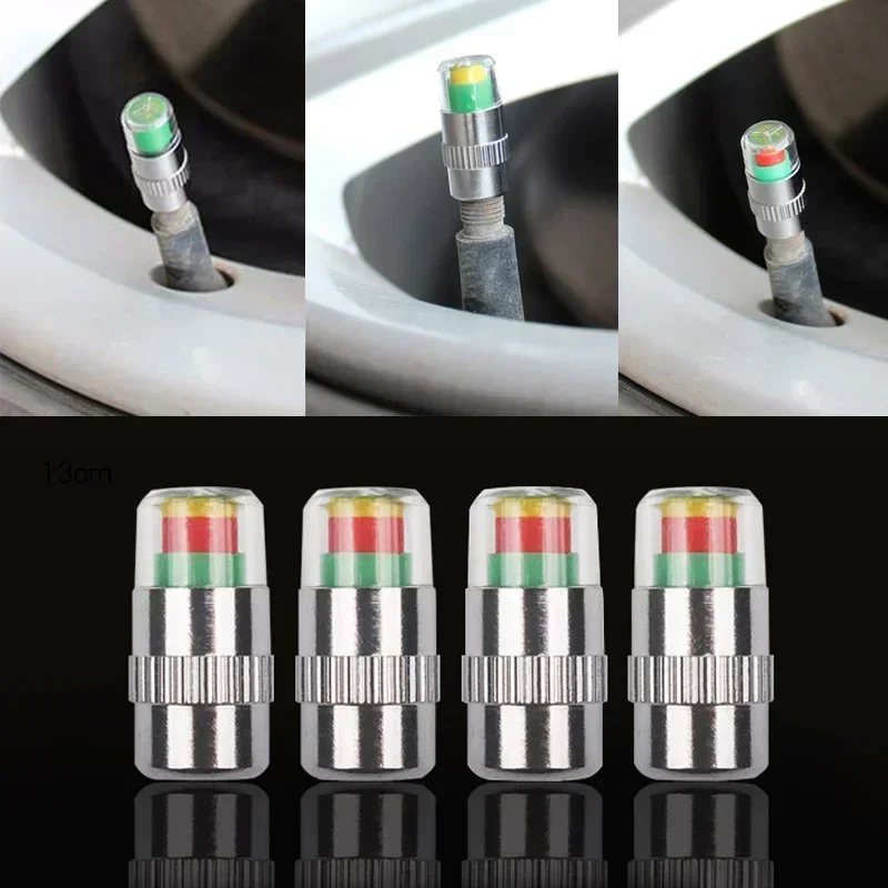 4/8個入り 車用タイヤバルブキャップ タイヤ空気圧ゲージ、 - Tyre Pressure Gauge のレビューと価格