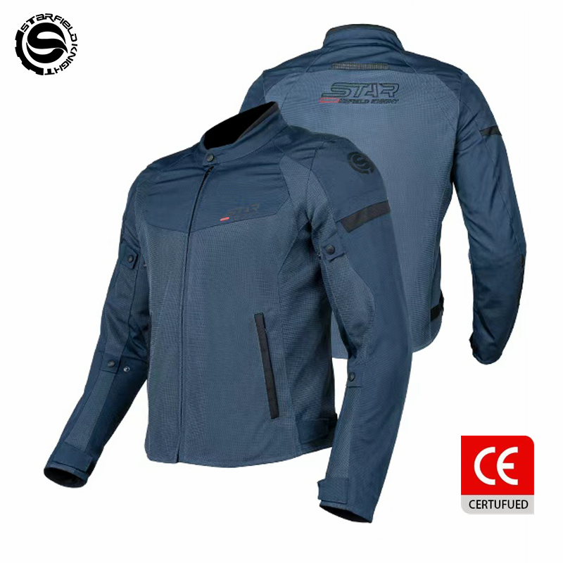 SFK ブルーオートバイジャケット春 & 夏メッシュ通気性メ - Gearx Motorcycle Jacket のレビューと価格
