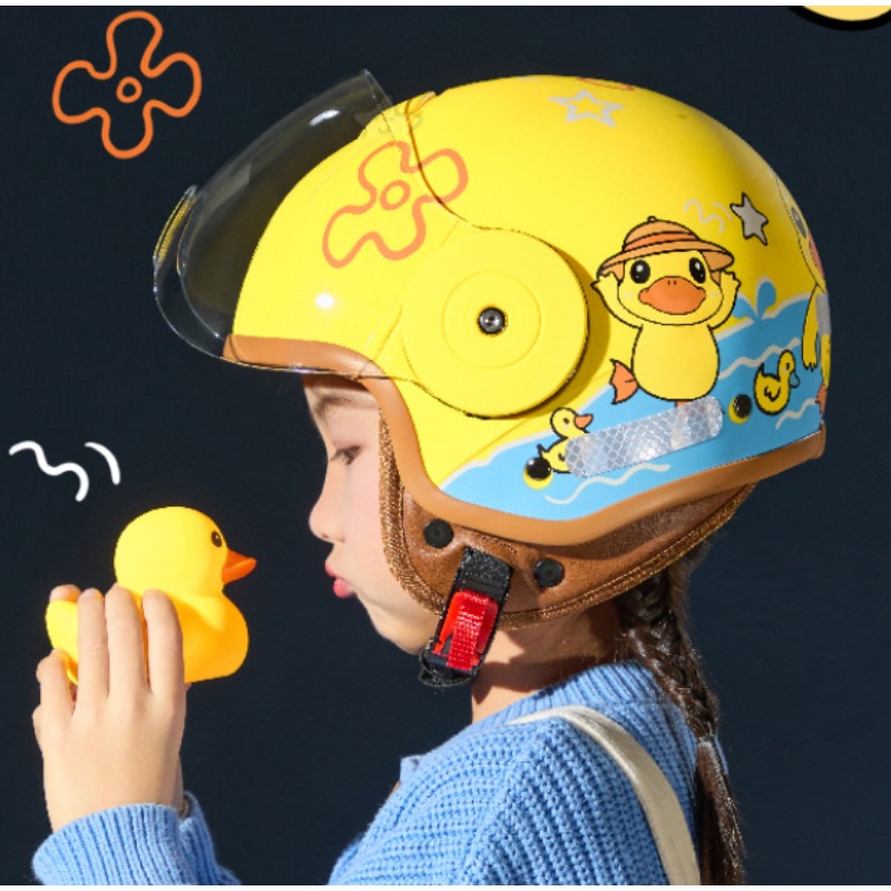 子供漫画かわいい四季オートバイヘルメットオープンフェイス電気 - Motorcycle Gear For Kids のレビューと価格