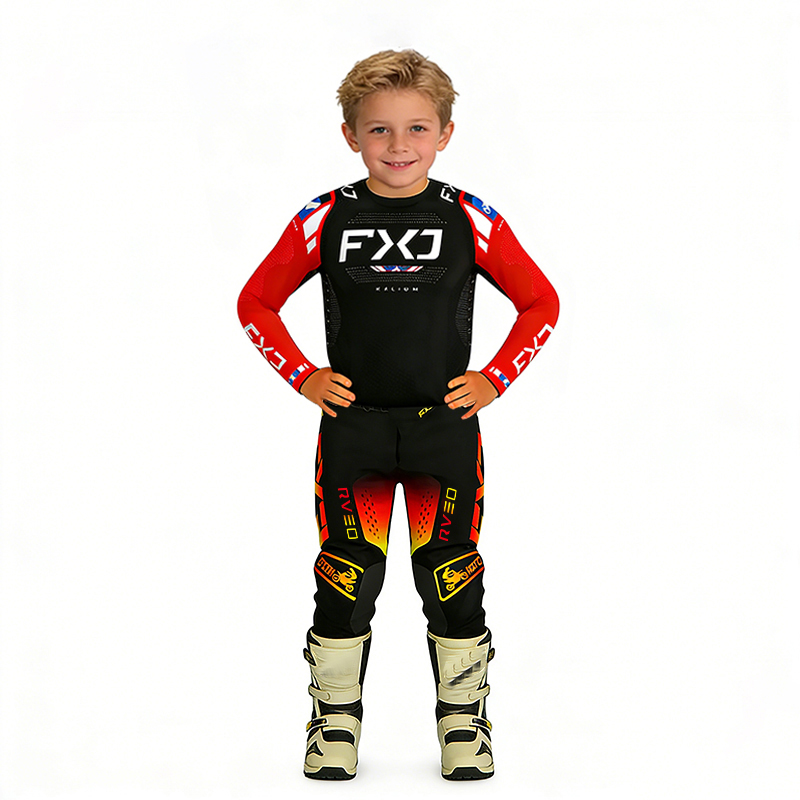 モトクロス子供服 オートバイジャージとパンツ キッズ服 男の - Motorcycle Gear For Kids のレビューと価格