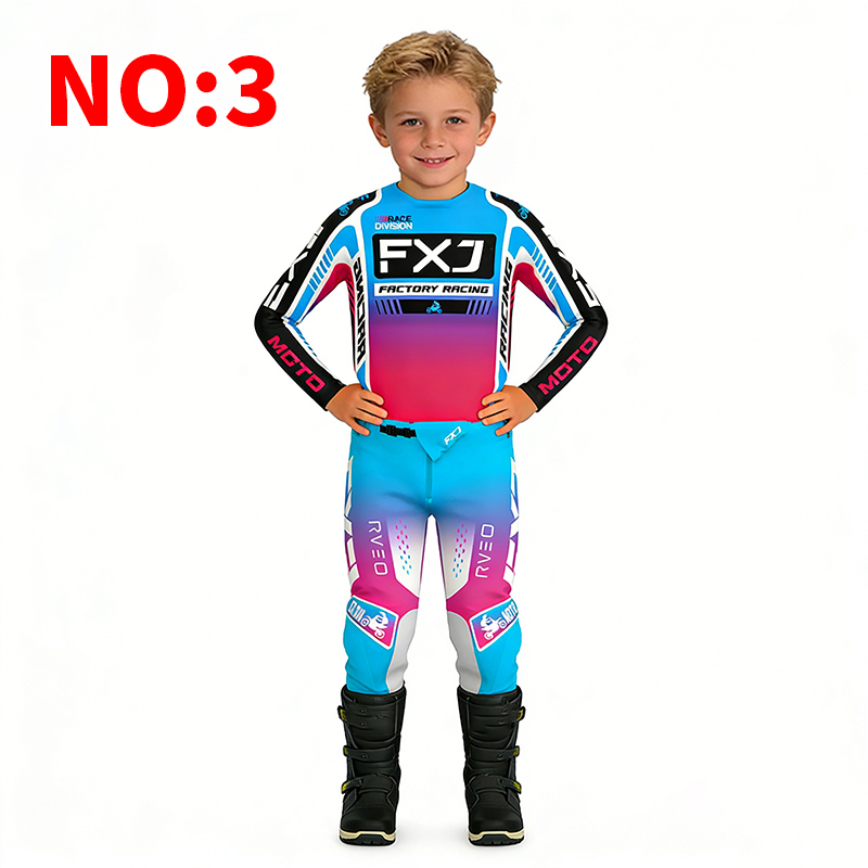 モトクロス子供服 オートバイジャージとパンツ キッズ服 男の - Motorcycle Gear For Kids のレビューと価格