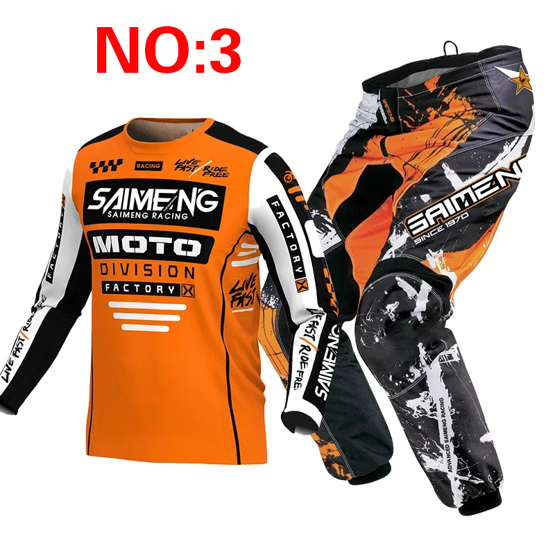 モトクロス子供用セット オートバイジャージとパンツ キッズ服 - Motorcycle Gear For Kids のレビューと価格