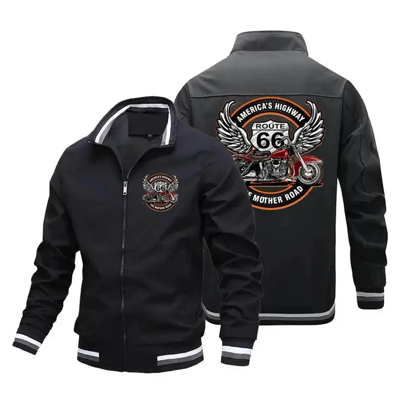 メンズ春と秋のアウトドアカジュアルヒップホップ野球ジッパース - Gearx Motorcycle Jacket のレビューと価格