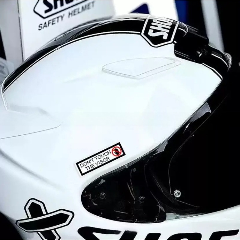 ヘルメット警告ステッカーセット 2 個緊急使用テキスト防水ビ - Motorcycle Gear Deals のレビューと価格