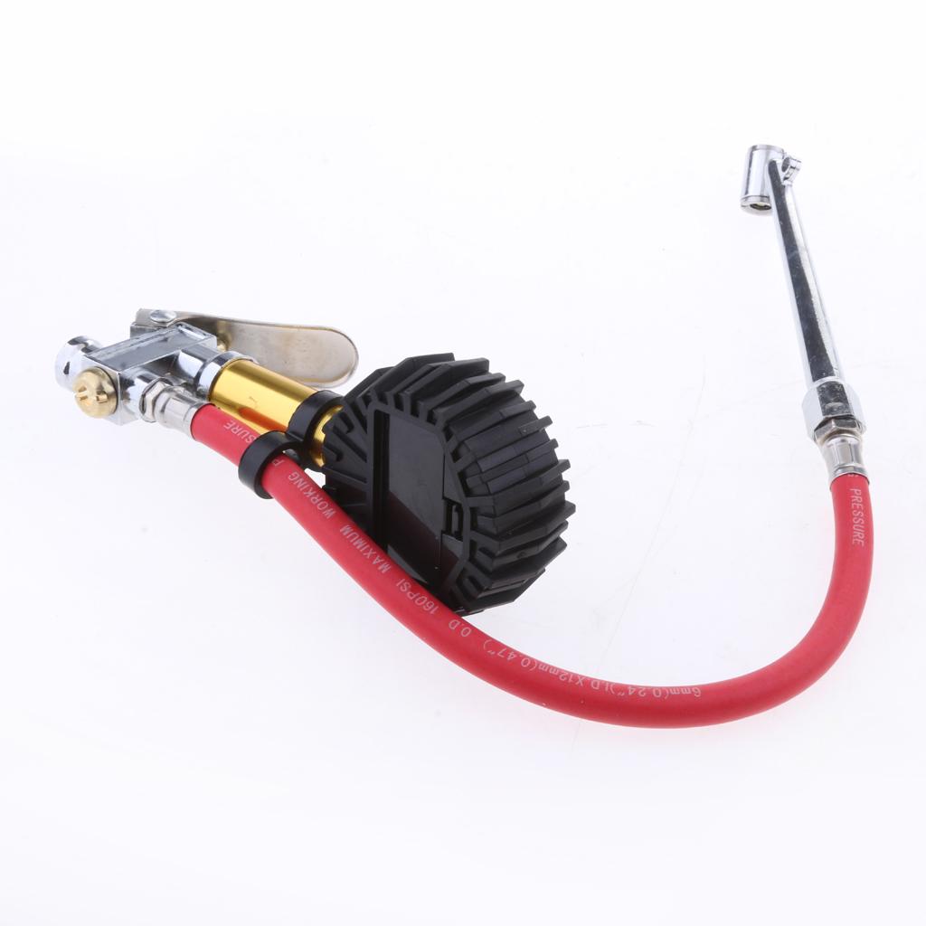 デジタルタイヤインフレータ LCDディスプレイ付き精密圧力計 - Tyre Pressure Gauge のレビューと価格