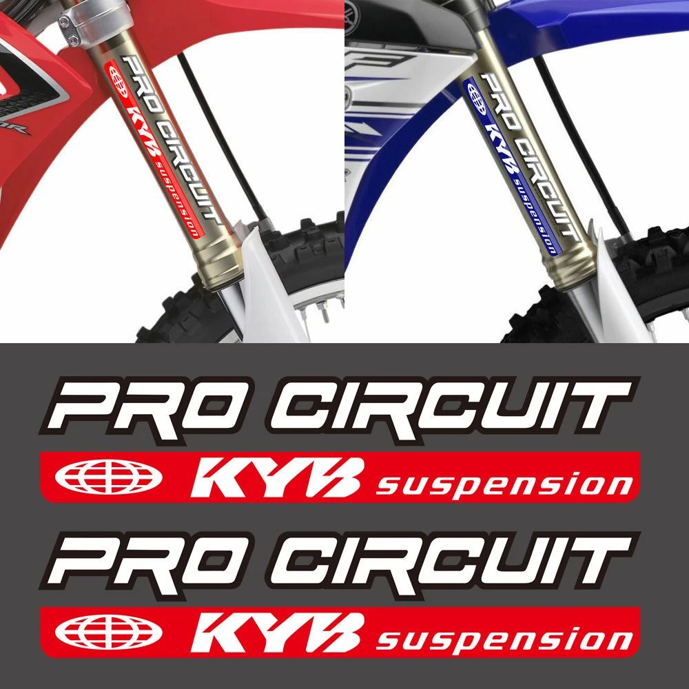 プロサーキットKYBサスペンションフォークステッカーバイクデ - Motorcycle Gear Deals のレビューと価格