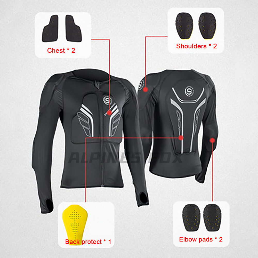 オートバイソフトアーマー夏通気性モトクロス保護服男性女性スキ - Gearx Motorcycle Jacket のレビューと価格
