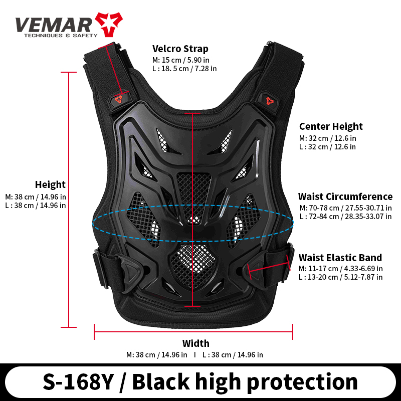 VEMAR キッズ/ユース用バイクボディアーマーベスト、ティ - Motorcycle Gear For Kids のレビューと価格