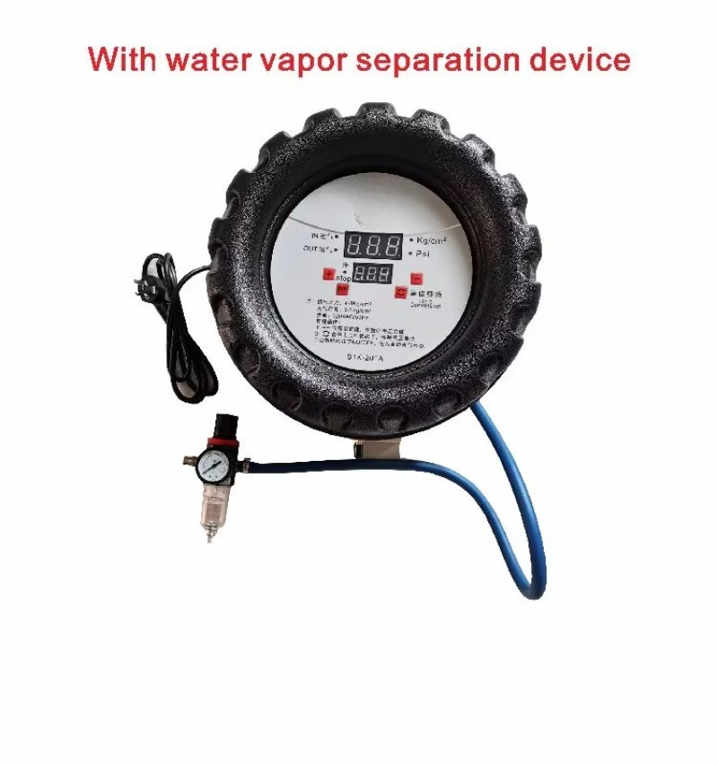 自動金属製タイヤインフレーターマシン デュアルシリンダー 1 - Tyre Pressure Gauge のレビューと価格